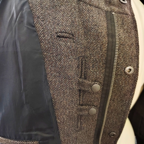 BKE Men Zip Down Wool Military Coat with Six Pockets - Picture 7 of 9